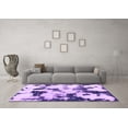 thumbnail image 3 of Ahgly Company Indoor Rectangle Abstract Purple Modern Area Rugs, 2' x 5', 3 of 4