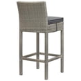 thumbnail image 3 of Modway 30" Conduit 30 Conduit Outdoor Patio Furniture Bar Stool, Light Gray, 3 of 3
