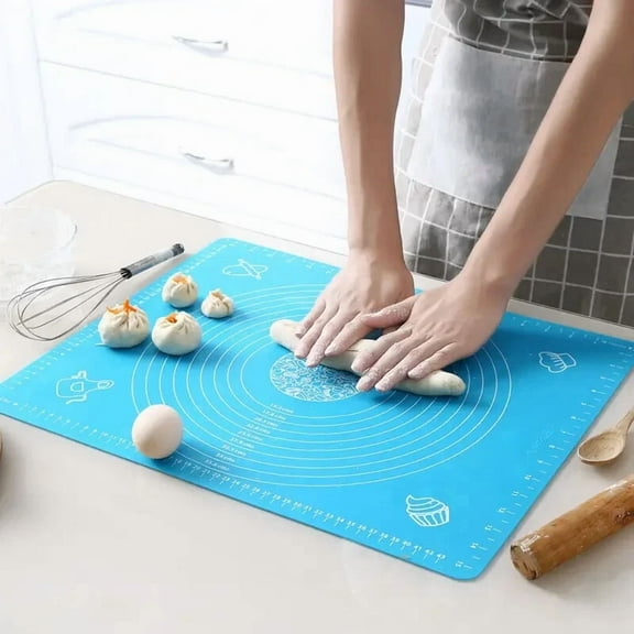Silicone Anti Slip, Anti Stick 19.7 Inch X 15.7 Inch Baking Mat With Size Scale