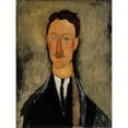 thumbnail image 2 of Amedeo Modigliani 15x18 Gold Ornate Wood Frame and Double Matted Museum Art Print Titled - Portrait of the Artist Leopold Survage (1918), 2 of 4