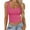 Hot Pink, variant on Ynynloco Women's Sleeveless Square Neck Tank Tops Workout Cropped Ribbed Summer Camisole Sleeveless Clothes