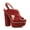 Red, variant on XYD Women Crossover Toe-band Gold Studs Slingback Strap Block Sandals Open Toe Platform High Heels Fashion Club Shoes Size 6.5 Blue