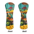 thumbnail image 5 of Uorisanigo Golf Club Head Covers for Driver, Fairway & Hybrid, 3Pcs Mushroom Hippie Frog Golf Club Headcovers Set with Soft Lining, PU Waterproof Accessories Gift for Women Men, 5 of 7