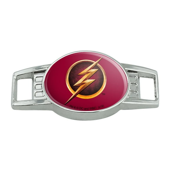 The Flash TV Series Logo Shoe Shoelace Shoe Lace Tag Runner Gym Charm Decoration