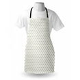 thumbnail image 3 of Geometric Apron Vintage Classic with Floral Like Icons on the Pale Grey Backdrop Nature Image, Unisex Kitchen Bib Apron with Adjustable Neck for Cooking Baking Gardening, Grey Beige, by Ambesonne, 3 of 3