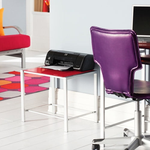 Mainstays Metal and Clear Glass Printer Stand