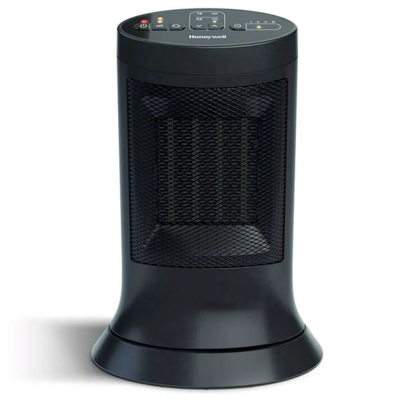 Honeywell Compact Digital Ceramic Tower Heater - 12.75" - Black
