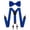 Royal Blue, variant on KAMBERFT Men's Black 1.4 inch Wide Adjustable Y-Back Suspenders, 2-Piece Set with Pre-Tied Bow Tie