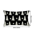 thumbnail image 3 of putnchl Winter New Christmas Christmas Eve Snowflake Linen Pillow Sets Home Living Room Cushions Cushions, 3 of 4