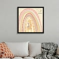 thumbnail image 3 of Kids Nursery Art Pastel Muted "Rainbow Giraffe" White Float Frame Canvas ArtWhite Float Frame Canvas Art - 30x30, 3 of 5
