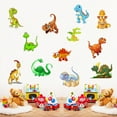 thumbnail image 3 of JeashCHAT Dinosaur Wall Decor , Colorful Cute Cartoon Dinosaur Wall Stickers for Kids, Removable Wall Decals DIY Peel and Stick for Nursery Living Room Boys Girls Bedroom, 3 of 7