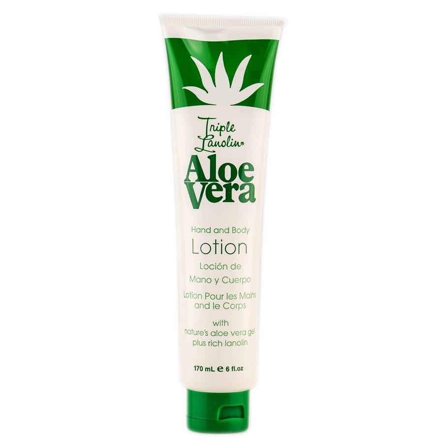 Triple Lanolin Aloe Vera Hand & Body Lotion Size 6 oz
