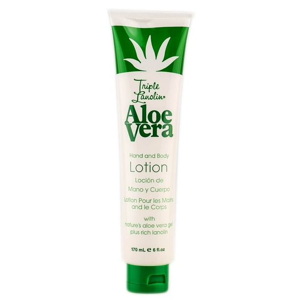Triple Lanolin Aloe Vera Hand & Body Lotion Size 6 oz