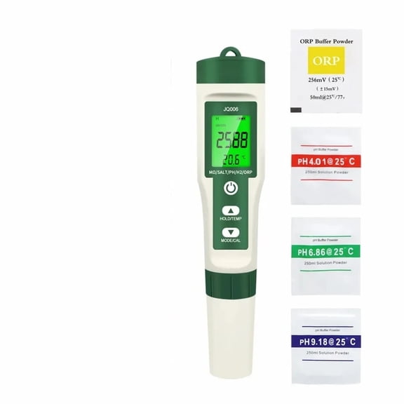 10 In 1 Digital PH Meter Water Quality Tester PH/Cl/TDS/EC/Hardness Hydrogen-rich Detector For Drinking Water Aquariums Pools ,Multifunctional