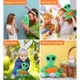 thumbnail image 5 of DolliBu Happy Easter Super Soft Plush Green Alien with Carrot - Cute Stuffed Animals with Carrot Plush Toy, Perfect Easter Gift, Spring Easter Plush Animal – 6 Inches, 5 of 6
