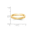 thumbnail image 3 of 14KY 3mm LTW Comfort Fit Band Size 4.5 in 14k Yellow Gold, 3 of 3
