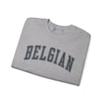 thumbnail image 3 of Belgian Belgium Sweatshirt Gifts Crew Neck Shirt Long Sleeve Unisex, 3 of 7