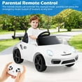 thumbnail image 4 of Licensed Porsche 12V Pink Ride on Car by OLAKIDS, Electric Vehicle Battery Powered with Remote Control, Headlight, Bluetooth, Power Display, 4 Wheeler Toys for Kids Girls Boys, 4 of 8
