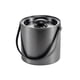 thumbnail image 1 of Cubitera con tapa, cubeta de hielo de acero inoxidable con aislamiento de doble pared, cubeta de vino for cócteles y fiestas, accesorios de bar en casa, gris oscuro, 2L, 1 of 4