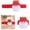 Red, variant on CSSJKYJ Christmas Plush Bracelet for Kids Santa Snowman Reindeer & Holiday Cute Stocking Stuffers & Toys (Single Pack Select Style)