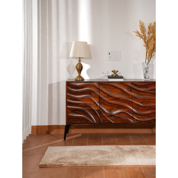 Rugsotic Carpets Hand Knotted Wool Area Rug 2'6''x6' Beige Brown Contemporary Runner Indoor Rug for Living Room, Bedroom Antimicrobial HM0016
