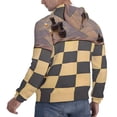 thumbnail image 6 of Fotbe Men's Hoodie with Chess Board With Pawns Pattern - Kangaroo Pocket Pullover Hooded Sweatshirt, Perfect for Daily Wear, Travel, and Home-XX-Large, 6 of 7