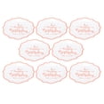 thumbnail image 1 of 8Pcs Birthday Tableware Rose Gold Disposable Paper Cups Plates Dinnerware Decorations SuppliesPaper Plates, 1 of 14