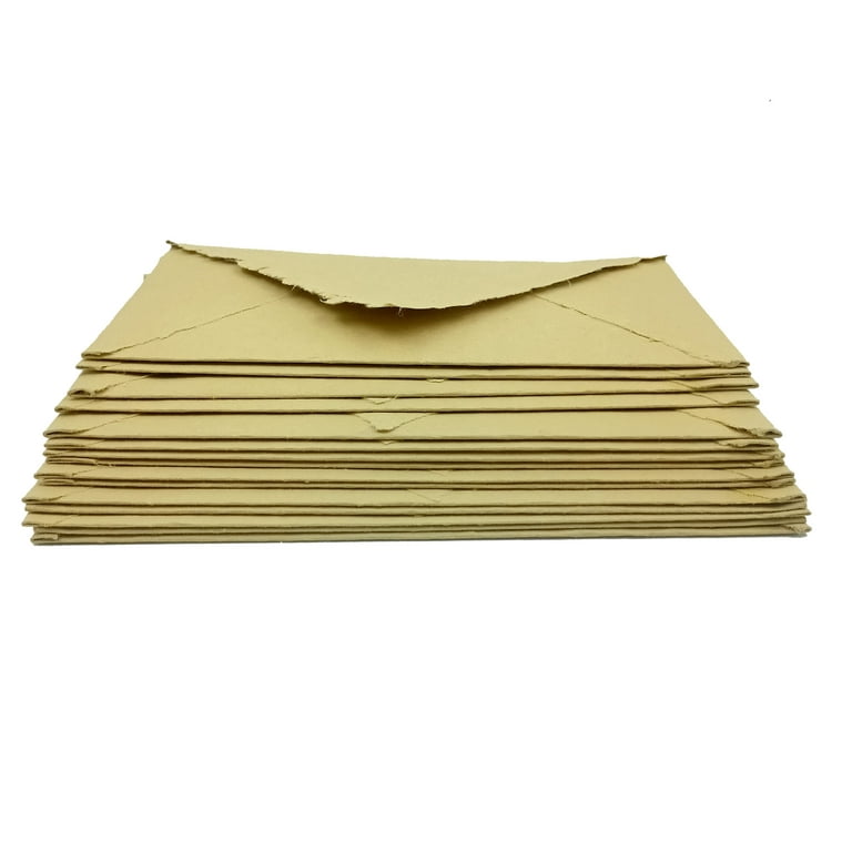 Handmade Cotton Rag Textured Paper Envelopes Deckle Edge-Thick 150