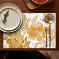 thumbnail image 5 of Pioneer Flower Floral Print Pattern Summer Placemats Table Placemats Set Of 4-Linen Kitchen Washable Placemats Table Mats 12x18 Inch Non-Slip Heat Resistant, 5 of 5