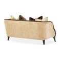 thumbnail image 6 of Michael Amini Malibu Crest Chenille Loveseat - Honey/Dark Espresso, 6 of 15