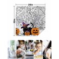 thumbnail image 4 of Halloween Cloth Napkins Set of 8 Reusable Dinner Napkins, Fall Ghost Pumpkin Black Spiderwebs Cat Cocktail Napkin Washable Table Napkins for Wedding/Holiday Party/Baby Shower 20"x20", 4 of 7