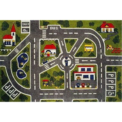 Fun Time Around Town Road Kids Rug Rug Size: 1'7" x 2'5