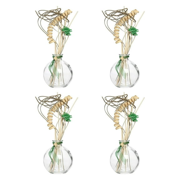 Hosley Glass Diffuser Bottles with Reeds, No Oil Included, Ideal Home Decor and Birthday Gifts for Women, Perfect Room Decor for Weddings, Spa, Meditation, Bathroom
