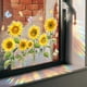 thumbnail image 2 of Etiqueta engomada de la ventana de la mariposa del girasol del arco iris removible sin pegamento, calcomanías anticolisión de la ventana del Color deslumbrante del sol, previene los golpes d, 2 of 5
