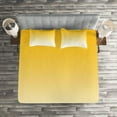 thumbnail image 2 of Ambesonne Ombre Quilted Coverlet 3 Pcs, Summer Beach Lovers, King Size, Pale Yellow, 2 of 2