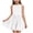 White, variant on Cethrio Girls Summer Dresses with Puff, Casual Fashion Crew Neck Sleeveless Midi Dresses Purple Size 10-12