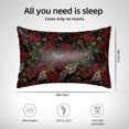 thumbnail image 4 of KLL Fishbone Rose Pattern Silk Pillowcase for Hair and Skin Standard Size 20"X 30" Soft Breathable Pillow Covers for Sleeping, 4 of 6
