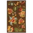 thumbnail image 6 of SAFAVIEH Chelsea Hayleigh Floral Wool Area Rug, Brown, 4'6" x 6'6" Oval, 6 of 10