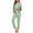 A1-Sage Green, variant on MAYFISH Women's 100% Cotton Pajama Set with V-Neck, Long Sleeves & Long Pants, 2-Piece Sleepwear with Pocket(Sage Green, Medium)