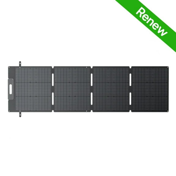 Restored BLUETTI 200W Foldable Solar Panel, Compatible with Power Stations, Portable Solar Charger with Adjustable Kickstands for Camping, RVs, and Blackouts (Refurbished)