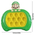 thumbnail image 4 of Elektronisches Schnellschiebespiel  Leichtes Liegestützspiel  Geschenk Für Jungen Und Mädchen (Grüner Mario), 4 of 9