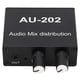 thumbnail image 5 of Mini Audio Distribution Mixer 2 in 2 Out Stereo Magnifier Distributor with Power Adapter 100?240V EU Plug, 5 of 5