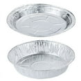 thumbnail image 1 of ZOUSSIQI Aluminum Foil Plate Round Disposable Recyclable Containers with Straight Walls for Cooking 25pcs Deep 25pcs Shallow 8 Inches JU316-67209, 1 of 6