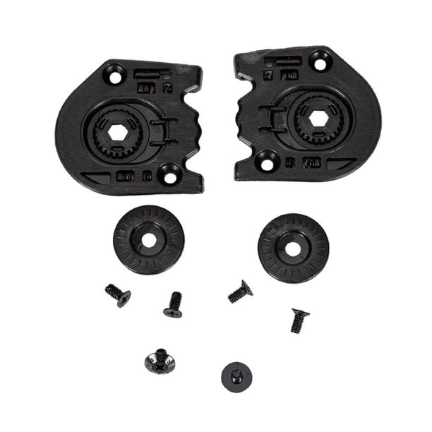 partes de la base de la lente del visor,Juego de piezas de montaje de la base de la lente del casco de la motocicleta,Fijación de soporte de base de visera de casco de moto,Tornillos de la