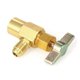 thumbnail image 4 of Válvula de aluminio dorado para refrigerante R134A, 1/2" ACME, ideal para sistemas de aire acondicionado automotriz., 4 of 6