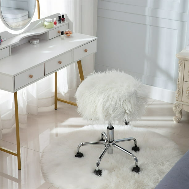 Home Office Stool Makeup Vanity Chair, Makeup Vanity Chair Height