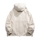 thumbnail image 3 of Autumn New Men's Loose Colored Hooded Jacket Charge Coat Cardigan Coat4XL, 3 of 3