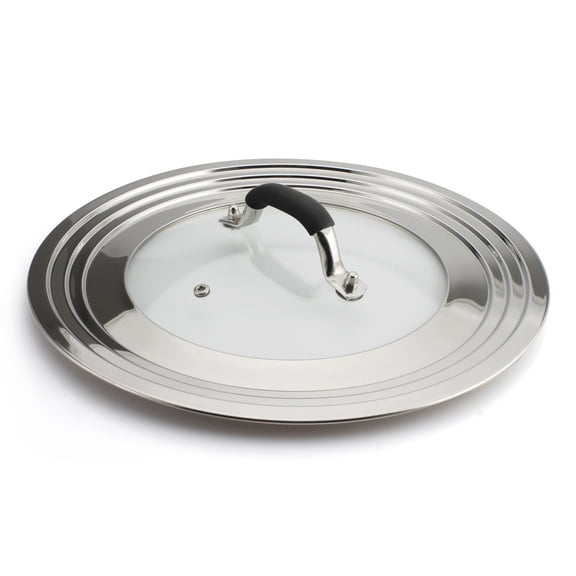 WishDirect 15 Inch Large Universal Pans Pots Lid Cover Fits 11-15" Frying Pans/Pots/Woks
