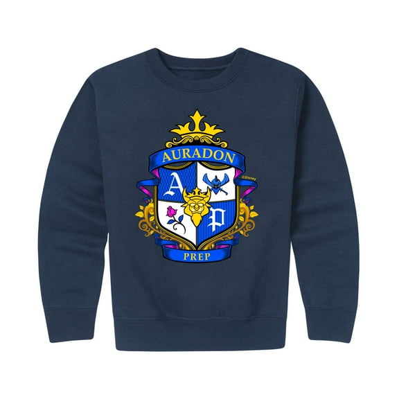 Descendants - Auradon Prep Crest - Toddler And Youth Crewneck Fleece Sweatshirt