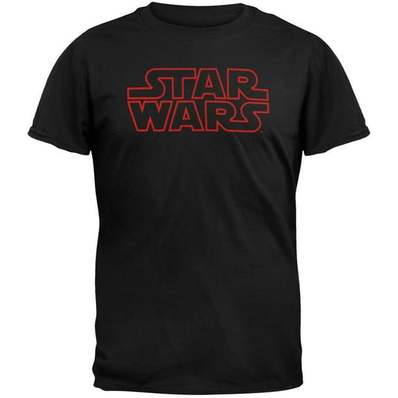 Star Wars - Outline Logo Adult T-Shirt - Medium